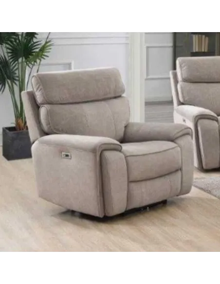 Avenue Electric Recliner Armchair - Beige | Murphy Furniture