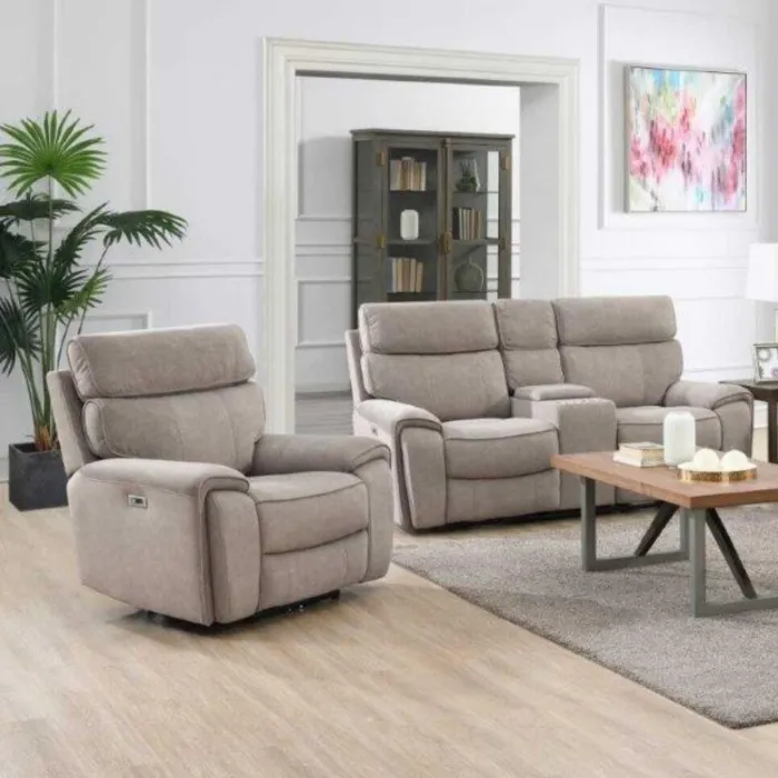 Avenue Electric Recliner Armchair - Beige | Murphy Furniture