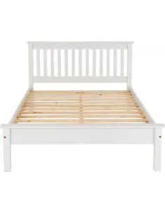 Monaco 4FT Low End Bedframe - White | Murphy Furniture 2