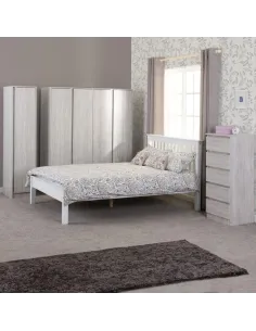 Monaco 4FT Low End Bedframe - White | Murphy Furniture