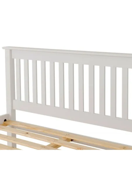 Monaco 4FT Low End Bedframe - White | Murphy Furniture