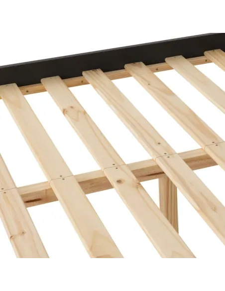 Monaco 5FT Low End Bed - Grey/Oak Effect | Murphy Furniture
