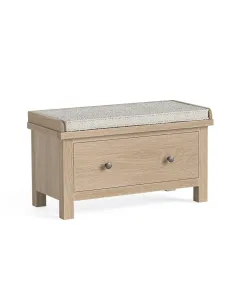 Turnberry Hallway Bench With Drawer - Oak | Murphy Furniture