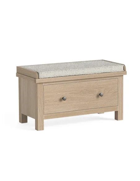 Turnberry Hallway Bench With Drawer - Oak | Murphy Furniture