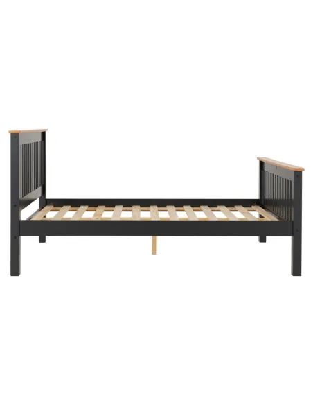 Monaco 4FT6 High End Bed - Grey/Oak Effe | Murphy Furniture