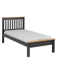 Monaco 3FT Low End Bed - Grey/Oak Effect | Murphy Furniture 2