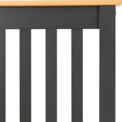 Monaco 3FT Low End Bed - Grey/Oak Effect | Murphy Furniture
