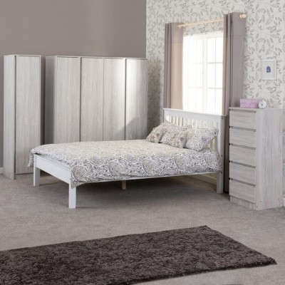 Monaco 5FT Low End Bed - White | Murphy Furniture