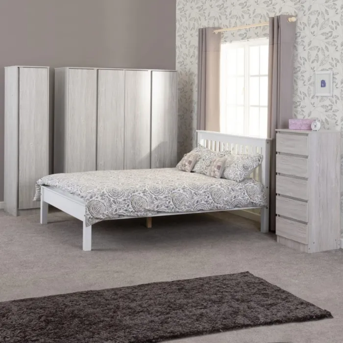 Monaco 5FT Low End Bed - White | Murphy Furniture