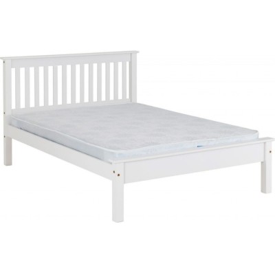 Monaco 5FT Low End Bed - White | Murphy Furniture