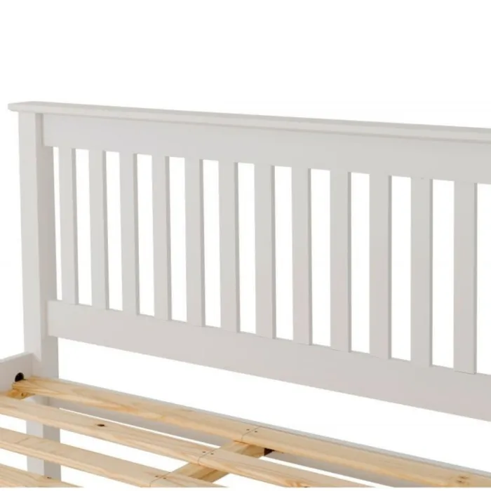Monaco 5FT Low End Bed - White | Murphy Furniture