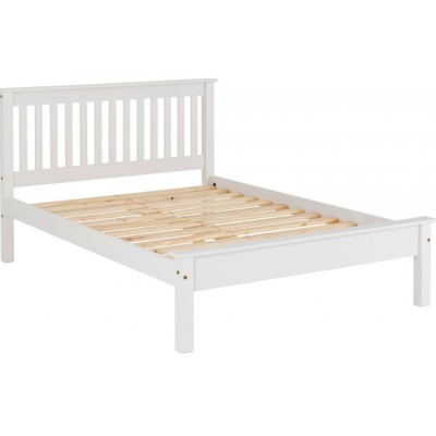 Monaco 5FT Low End Bed - White | Murphy Furniture