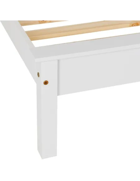 Monaco 4ft6 Low End Bed Set - White (Bed | Murphy Furniture