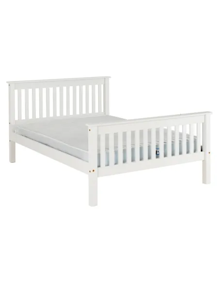 Monaco 4FT6 High End Bed - White | Murphy Furniture