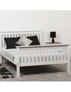 Monaco 4FT6 High End Bed - White | Murphy Furniture
