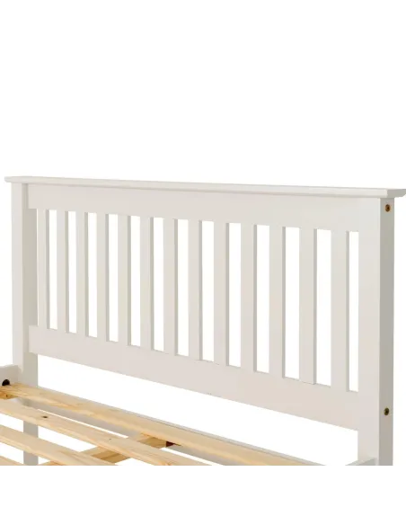 Monaco 4FT6 High End Bed - White | Murphy Furniture
