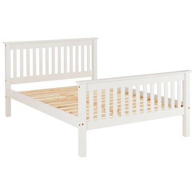 Monaco 4FT6 High End Bed - White | Murphy Furniture