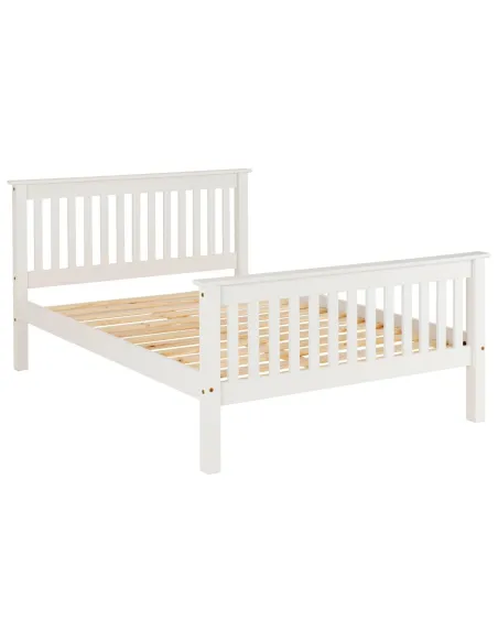 Monaco 4FT6 High End Bed - White | Murphy Furniture