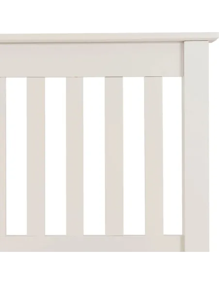 Monaco 4FT High End Bed - White | Murphy Furniture