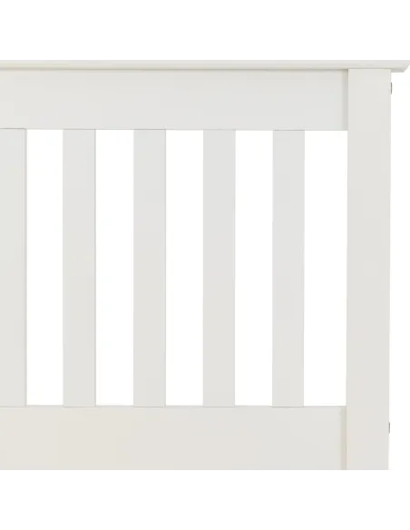 Monaco 3FT Low End Bedframe - White | Murphy Furniture