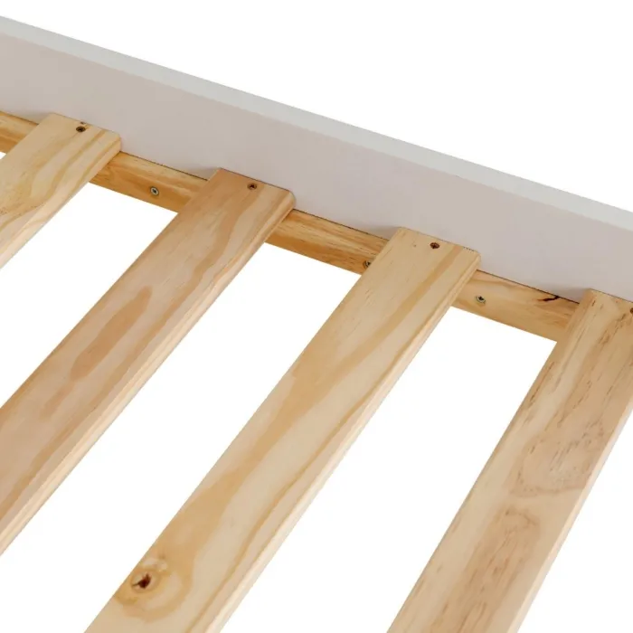 Monaco 3FT Low End Bedframe - White | Murphy Furniture