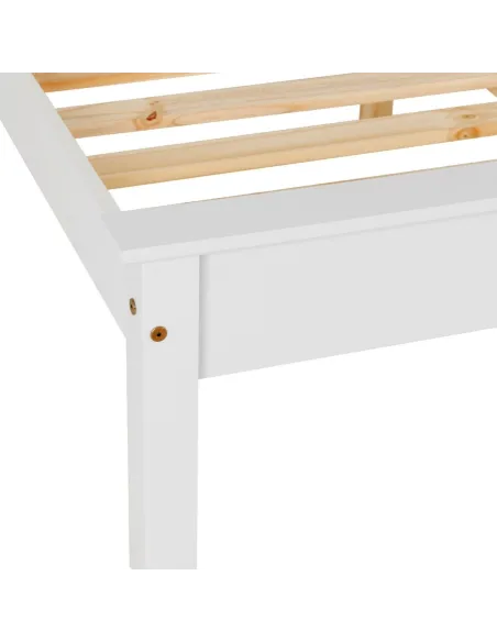Monaco 3FT Low End Bedframe - White | Murphy Furniture