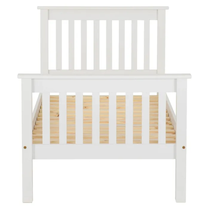 Monaco 3FT White High End Bedframe | Murphy Furniture