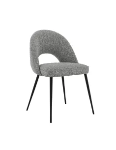 Oakley Dining Chair - Grey Boucle | Murphy Furniture