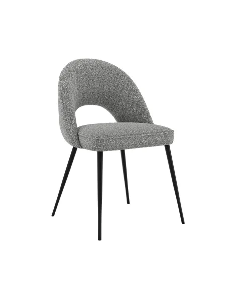 Oakley Dining Chair - Grey Boucle | Murphy Furniture
