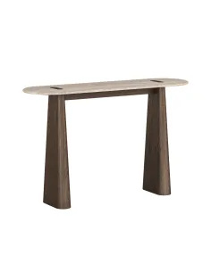 Haiden Console Table with Travertine Top | Murphy Furniture