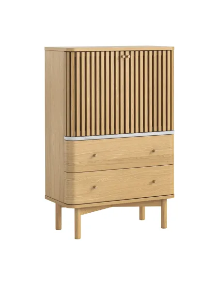 Boardwalk Natural Shoe Cabinet - Marble | Murphy Furniture