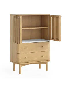 Boardwalk Natural Shoe Cabinet - Marble | Murphy Furniture 2