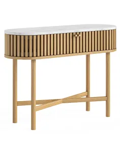 Boardwalk Natural Oval Console Table - M | Murphy Furniture
