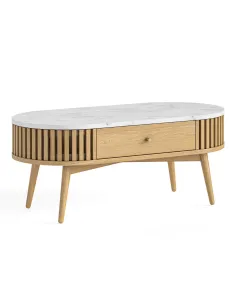 Boardwalk Natural Oval Coffee Table - Ma | Murphy Furniture