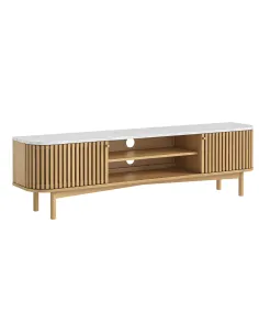 Boardwalk Natural Large TV Unit - Marble | Murphy Furniture