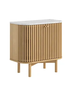 Boardwalk Natural Cupboard - Marble Top | Murphy Furniture