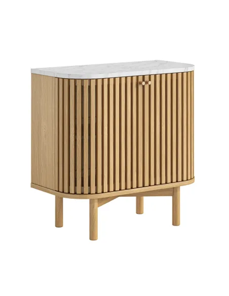 Boardwalk Natural Cupboard - Marble Top | Murphy Furniture
