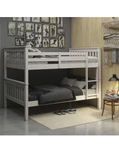 Bounty Quad Bunk – Grey (4FT Top & Bottom) | Murphy Furniture