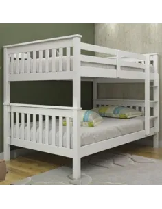 Bounty Quad Bunk – White (4FT Top & Bottom) | Murphy Furniture