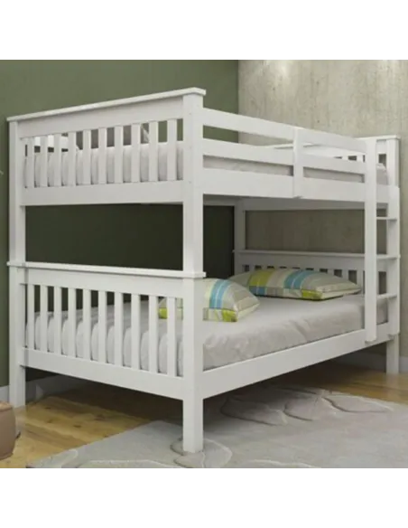 Bounty Quad Bunk – White (4FT Top & Bottom) | Murphy Furniture