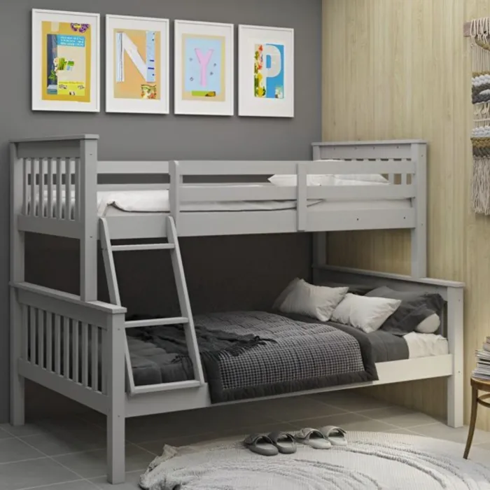 Bounty Triple Bunk Bed Set - White (Bunk | Murphy Furniture