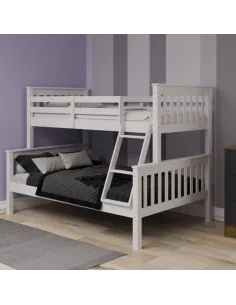 Bounty Triple Bunk Bed Set - White (Bunk | Murphy Furniture