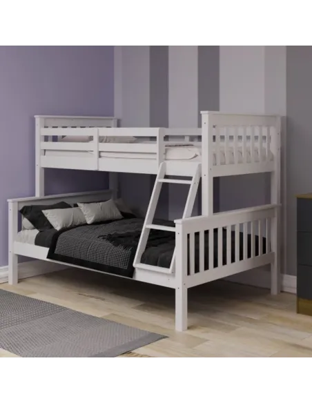 Bounty Triple Bunk Bed Set - White (Bunk | Murphy Furniture