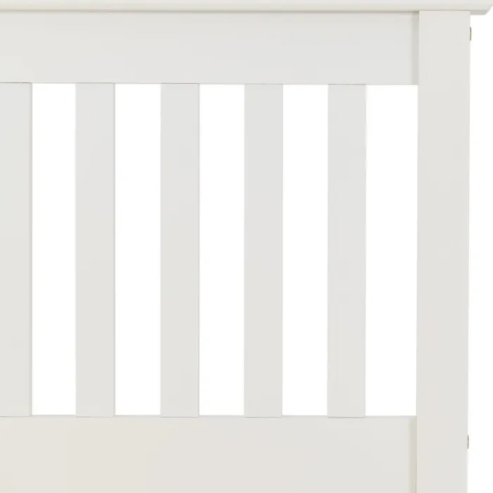Monaco 3ft Low End Bed Set - White (Bed | Murphy Furniture