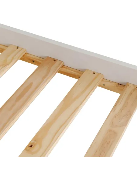 Monaco 3ft Low End Bed Set - White (Bed | Murphy Furniture