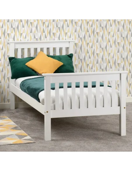 Monaco 3FT White High End Bedframe | Murphy Furniture