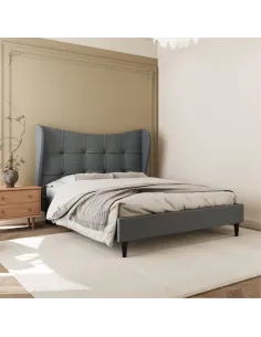 Verona 4FT6 Bed - Grey Fabric | Murphy Furniture 2