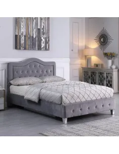 Rose 3ft Bed Set - Grey (Bed & Mattress) | Murphy Furniture