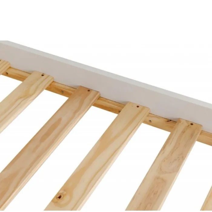 Monaco 4ft6 Low Foot End Bedframe - White | Murphy Furniture