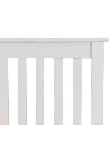 Monaco 4ft6 Low Foot End Bedframe - White | Murphy Furniture
